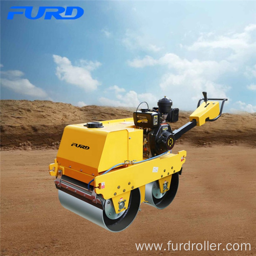 CVT Speed 550kg Double Drum Walk Behind Vibratory Roller